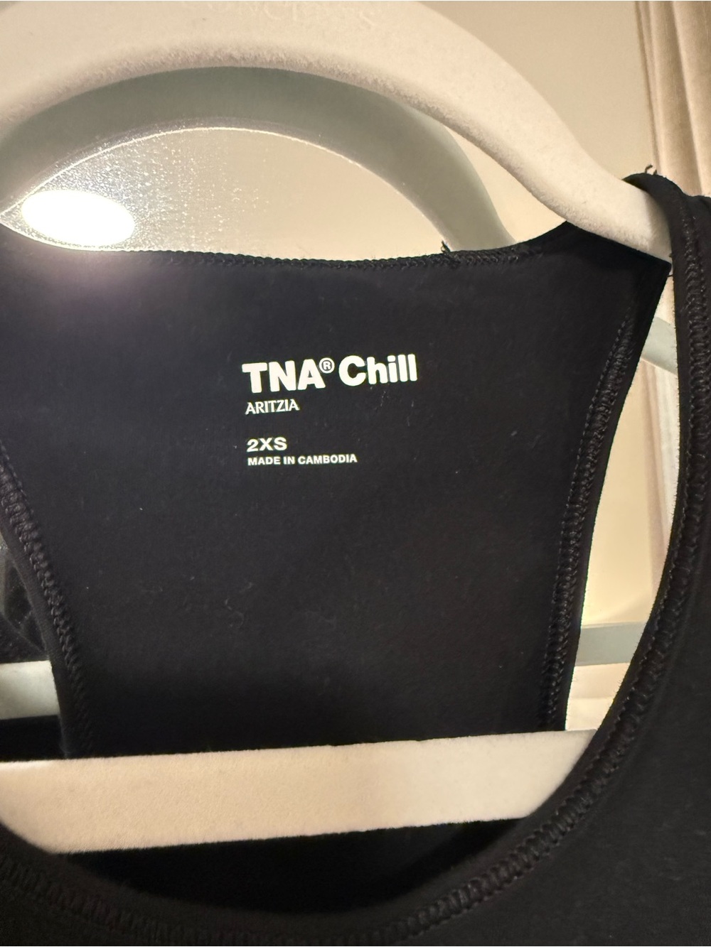 TNA Black Ribbed Racerback Tank - Picture 2 of 2
